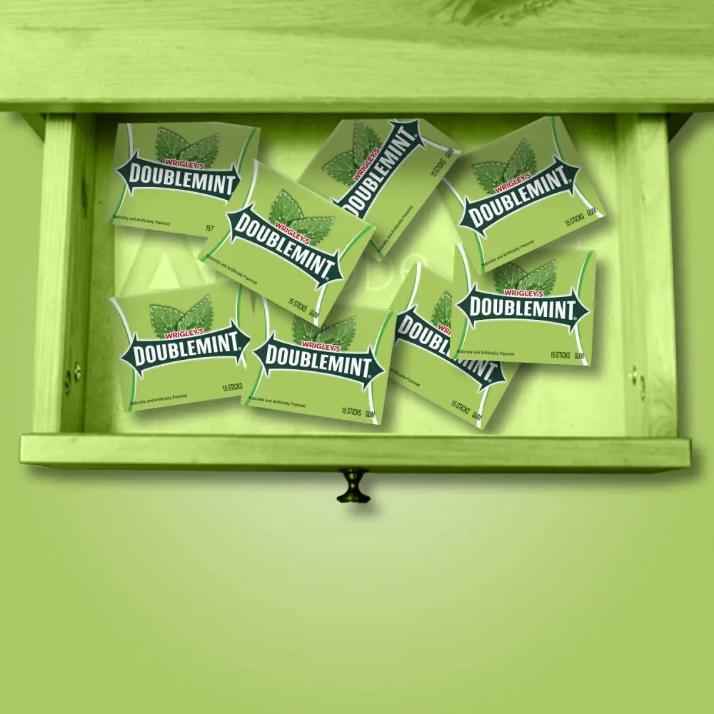 Doublemint Wrigley's Doublemint Chewing Gum, 6 Value Packs (48 packs total)
