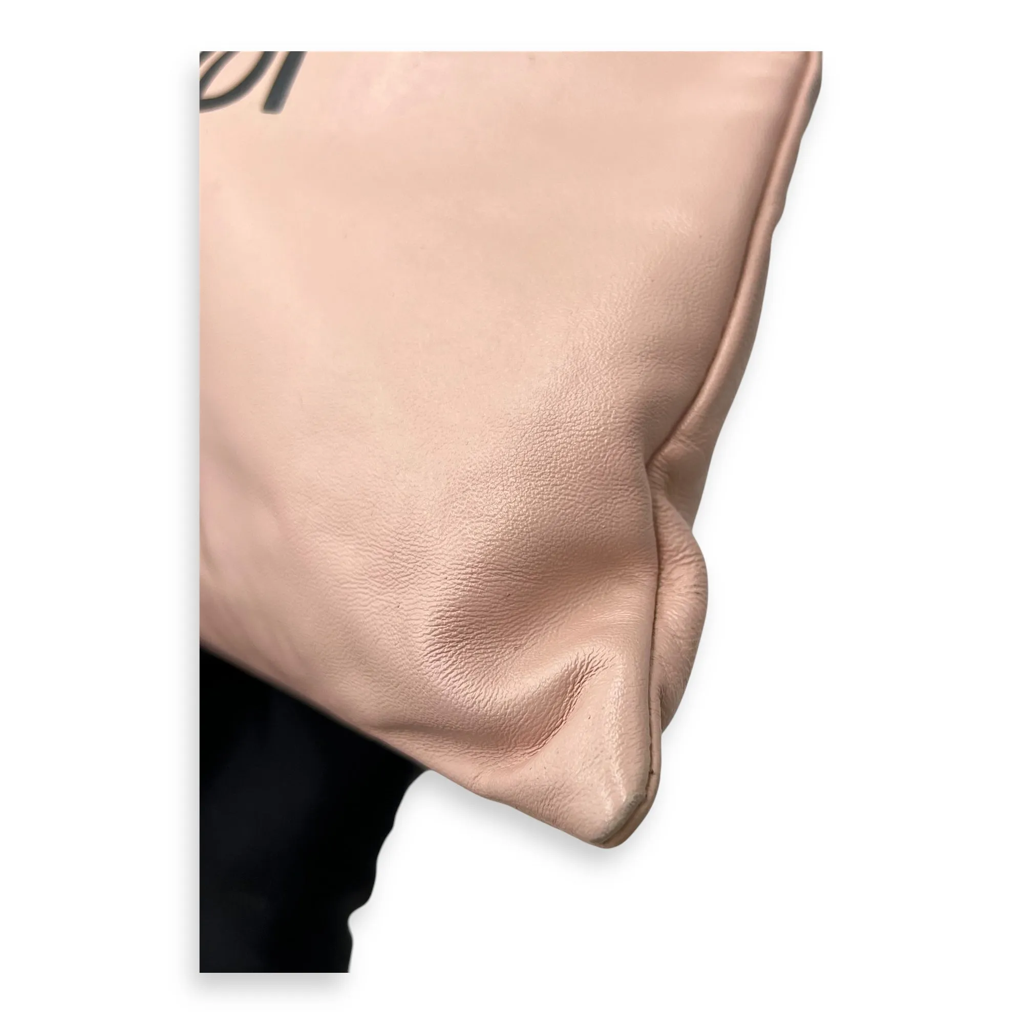 Drawstring pouch Crossbody Bag Pink in Calfskin, Gold hardware