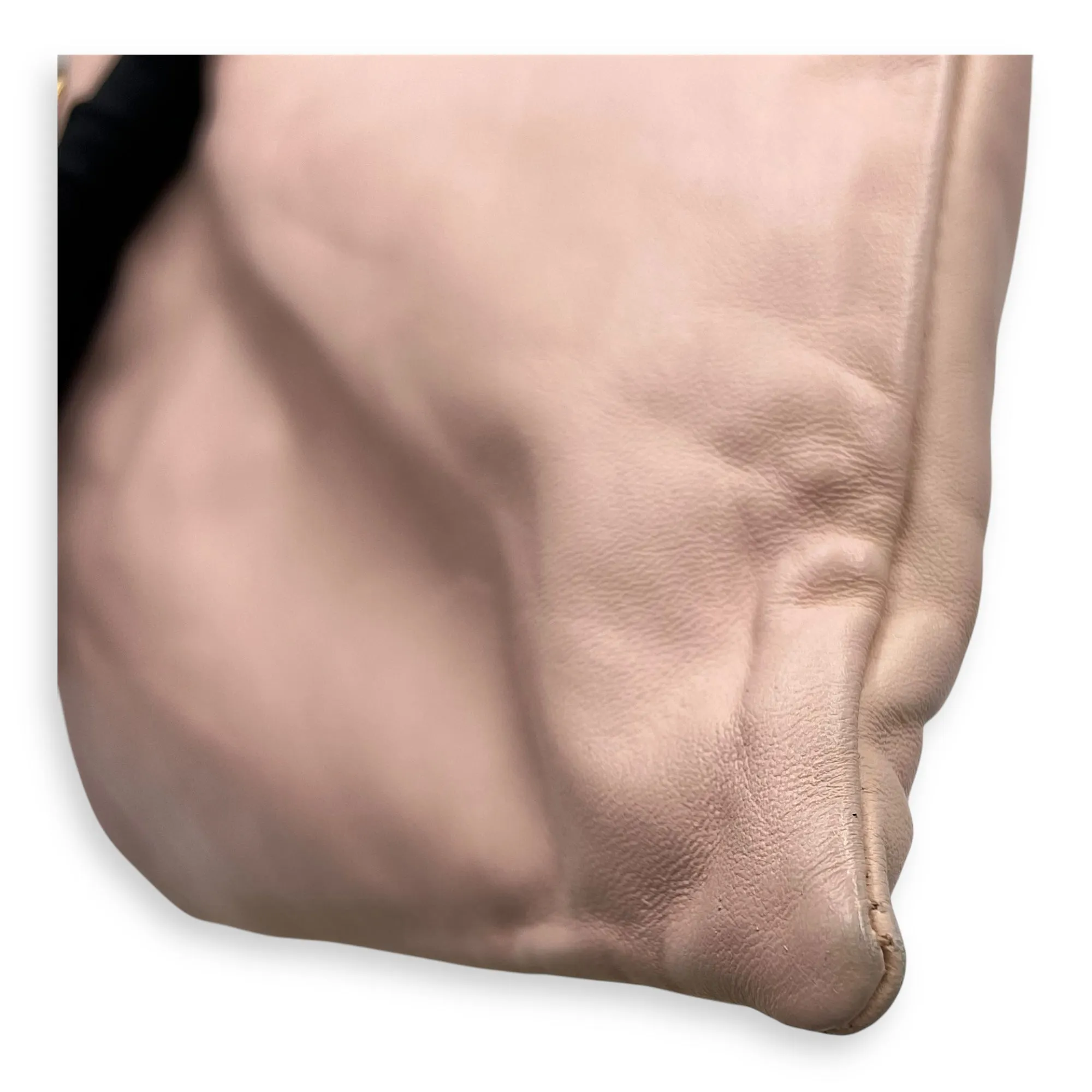 Drawstring pouch Crossbody Bag Pink in Calfskin, Gold hardware