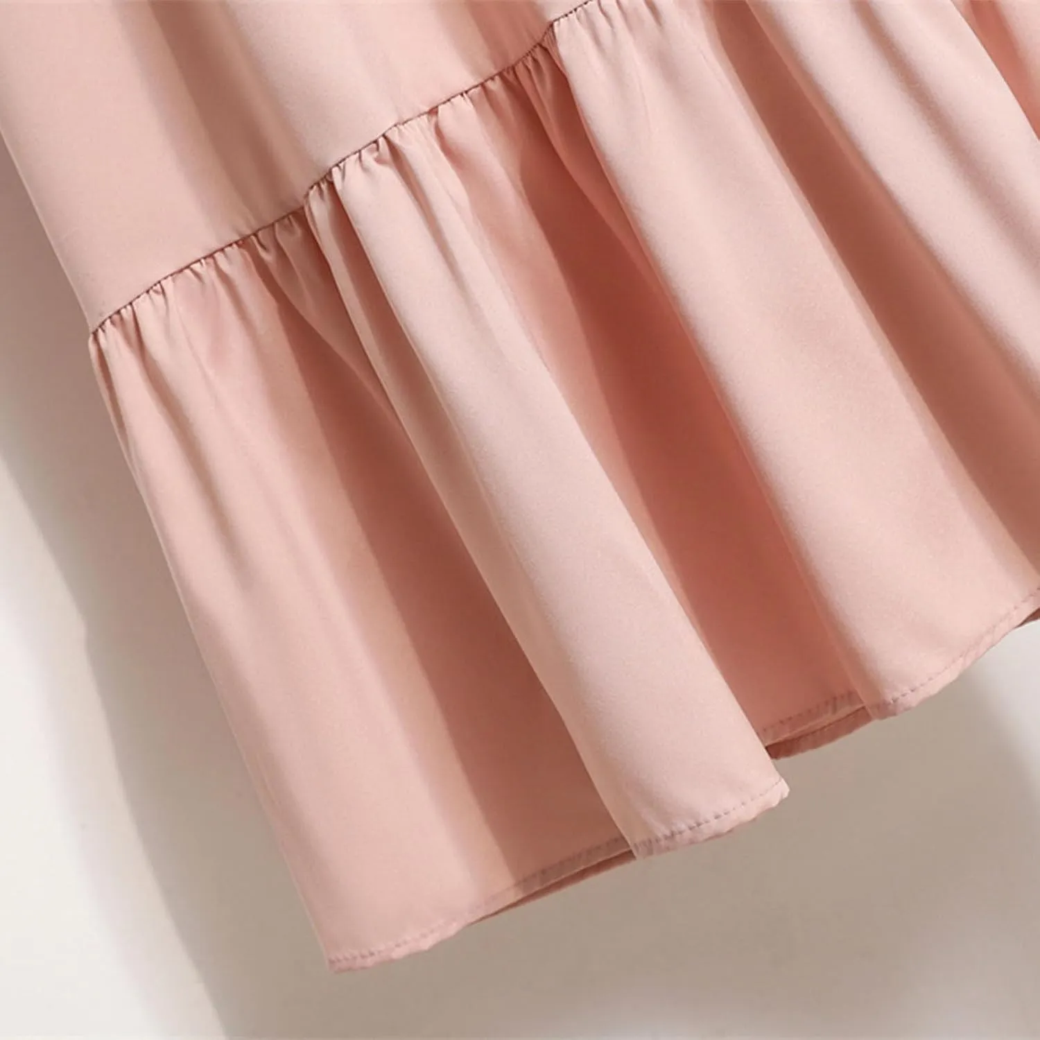 Dresses for Women Fall Casual 2024 Big Hem Elastic Waist Flowy Dress Long Sleeve Comfy Outdoor Vacation Maxi Dresses