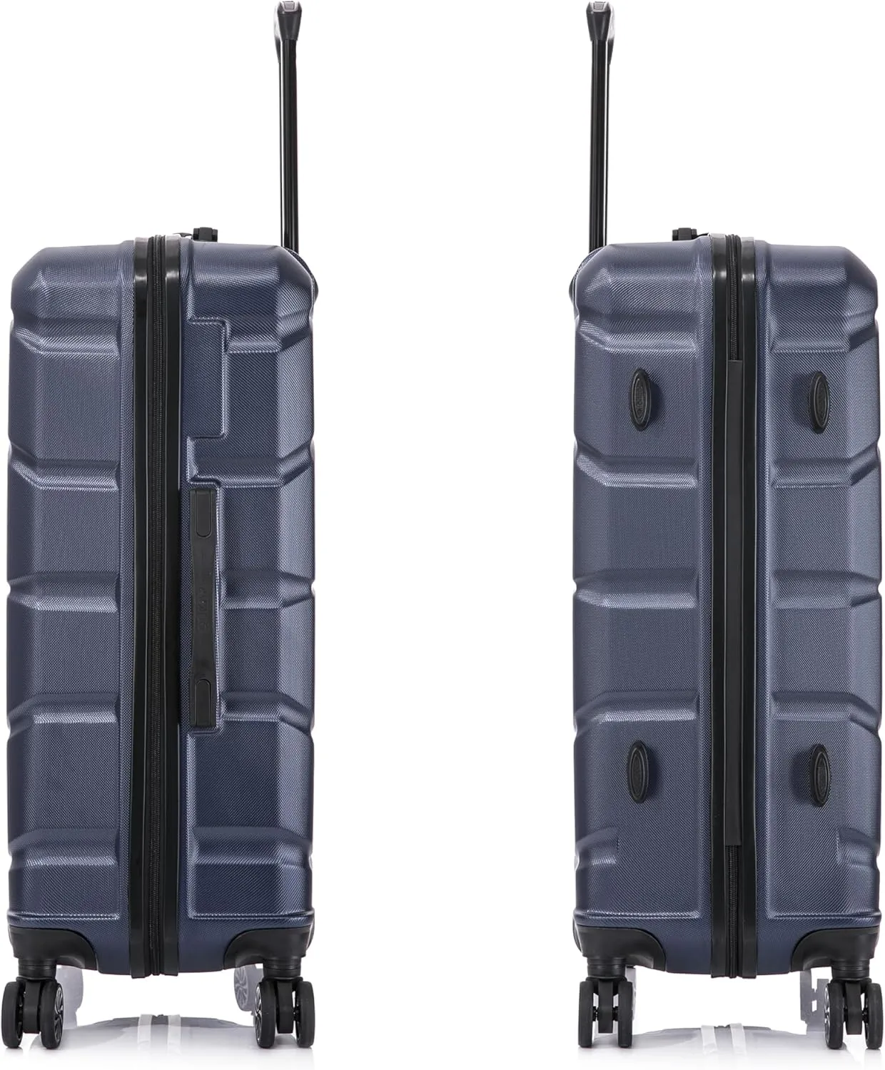DUKAP SENSE Hardside Luggage with Spinner Wheels | 28 in Durable Lightweight Large Checked Suitcase for Travel | Zipper Clouser Suit Case with Gel Handles and Trolley | Blue