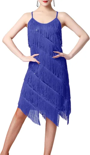 ECDAHICC Women’s Dresses Flapper Dresses 20s Gatsby with All-Over Fringe Mini Dresses