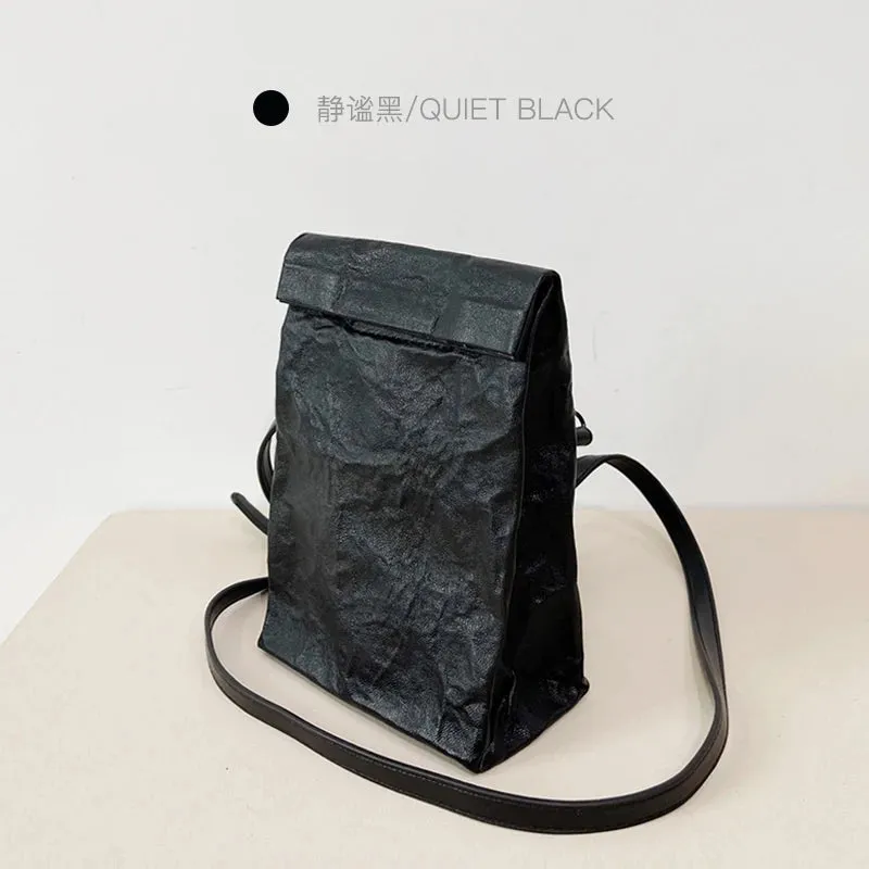 Eco-Friendly Kraft Paper Crossbody Bags