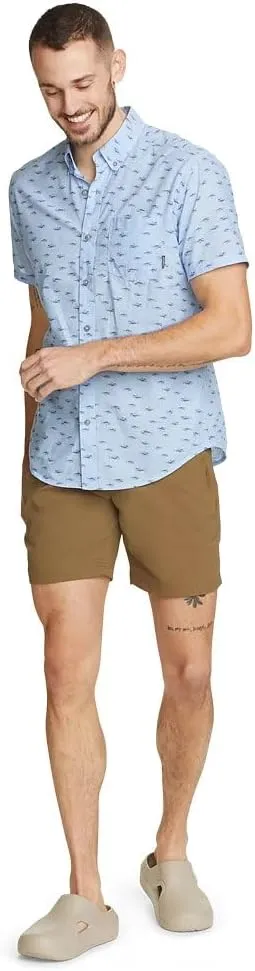 Eddie Bauer Men's Baja Short-Sleeve Shirt-Print