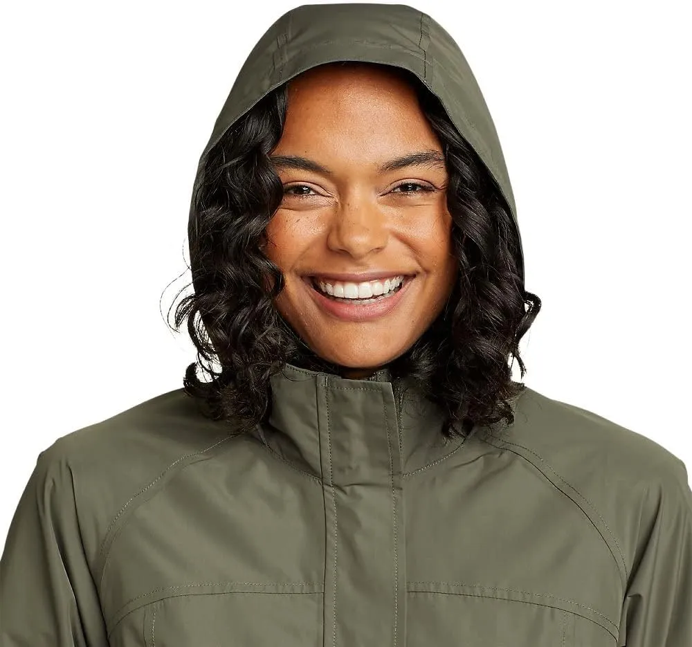 Eddie Bauer Women's Packable Waterproof Rainfoil Rain Jacket