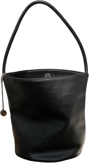 Elegant Solid Color Minimalist Soft Leather Bucket Bag,Women's Single Shoulder & Underarm Purse with Large Capacity