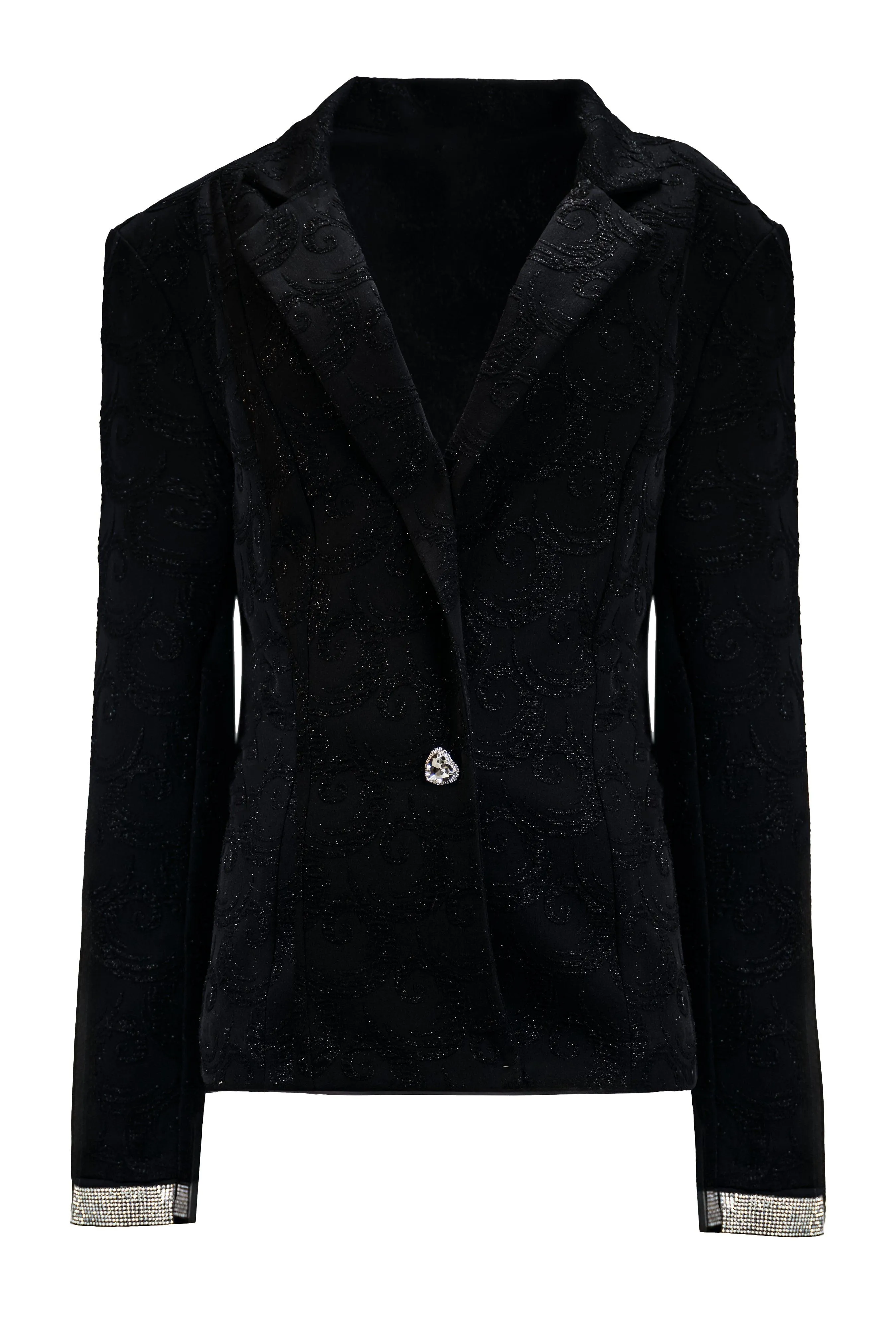 EMBROIDERED TEXTURED BLAZER