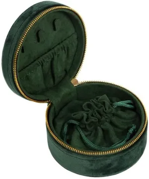 Embroidery Flannelette Portable Bracelet Box Watch Box Vintage Jewelry Box (D As shown)