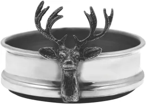 English Pewter Company Deer Stag Head Antler Wine Bottle Coaster [STAG005]
