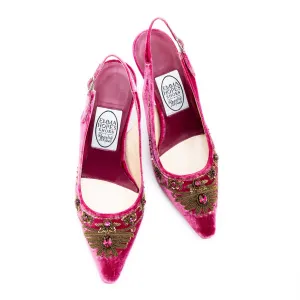 English Rosie High Sling- New Rose-Gold