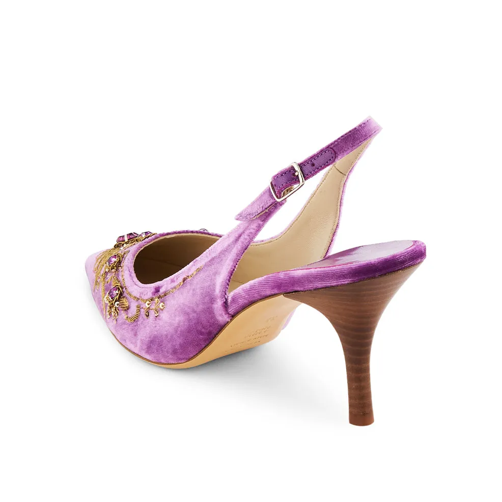 English Rosie High Sling-Rose-Gold