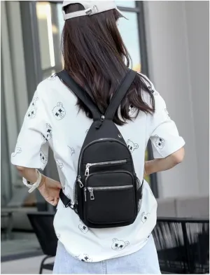 ENOPINK Nylon Crossbody Bags for Women Convertible Backpack Shoulder Bags Lightweight Purses Adjustable Straps