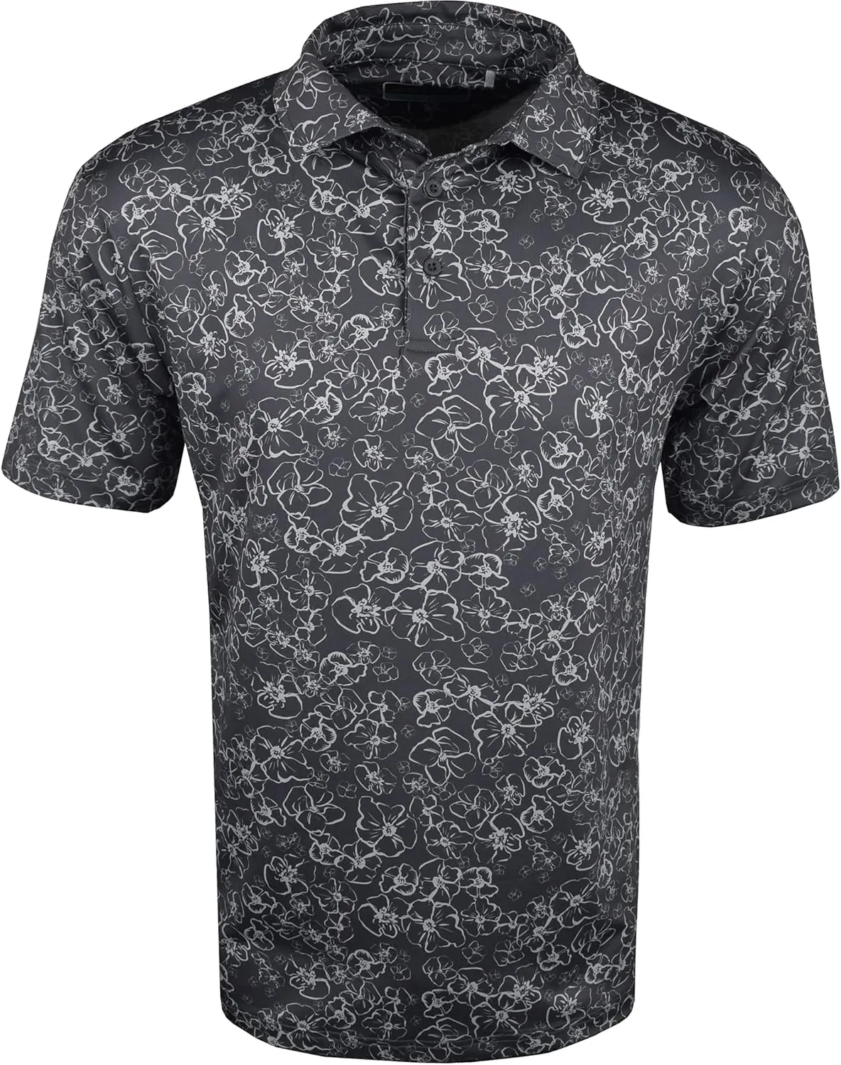 Etonic Floral Print Golf Polo