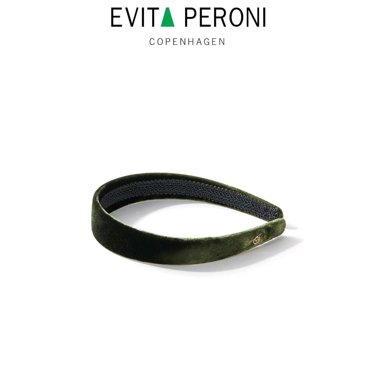 EVITA PERONI Thin Brown Velvet Headbands for Women Fashion Headband No Slip Soft Hairband Comfortable HairBands for Women Girls Winter Hair Accessories