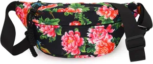eYLun Women Fanny Pack Crossbody Bag Adjustable Casual Waist Bag FashionChest Bag Waist Pack for Travel Walking Running Hiking Black