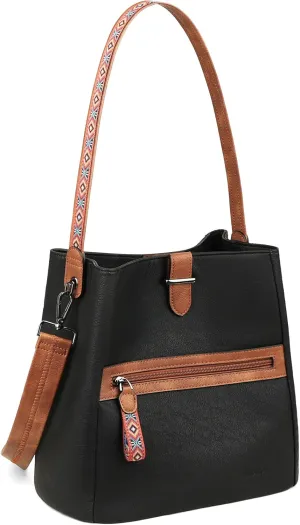 FADEON Bucket Bag for Women Purses and Handbags Designer Hobo Bags for Women Crossbody PU Leather Shoulder Bag Trendy