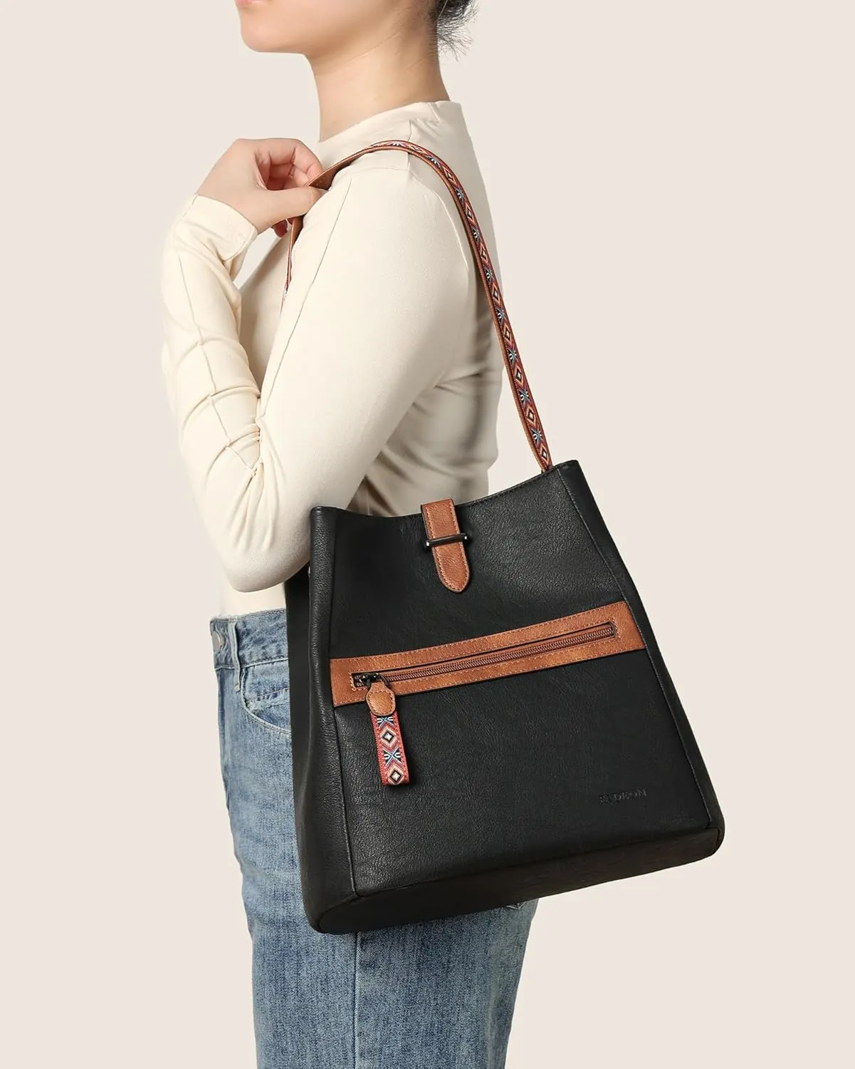 FADEON Bucket Bag for Women Purses and Handbags Designer Hobo Bags for Women Crossbody PU Leather Shoulder Bag Trendy