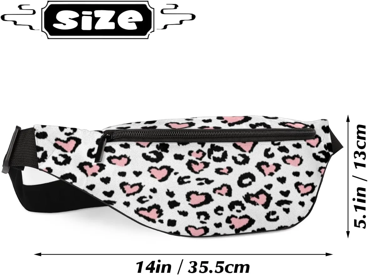 Fanny Pack for Women Men Abstract Love Waist Pack Crossbody Bag with Adjustable Straps for Hiking Running Walking Travel Cycling
