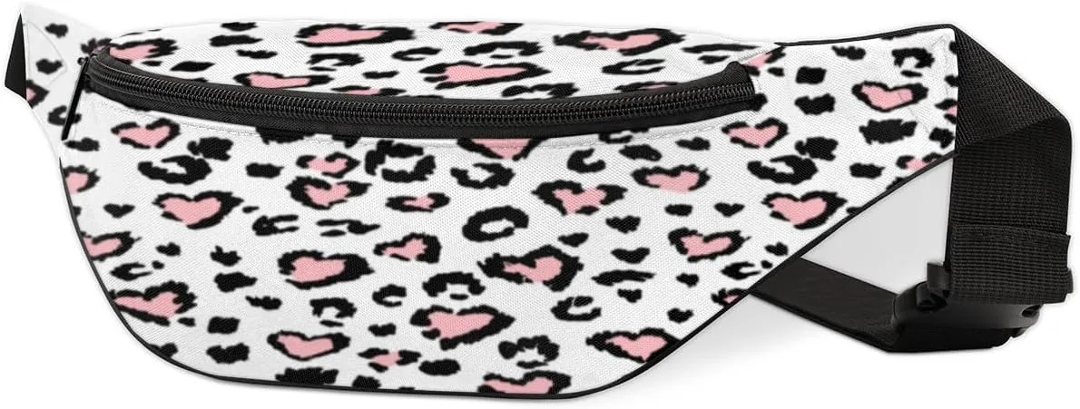 Fanny Pack for Women Men Abstract Love Waist Pack Crossbody Bag with Adjustable Straps for Hiking Running Walking Travel Cycling