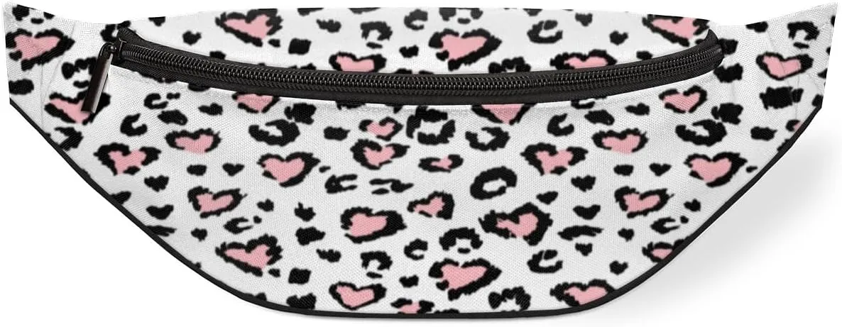 Fanny Pack for Women Men Abstract Love Waist Pack Crossbody Bag with Adjustable Straps for Hiking Running Walking Travel Cycling