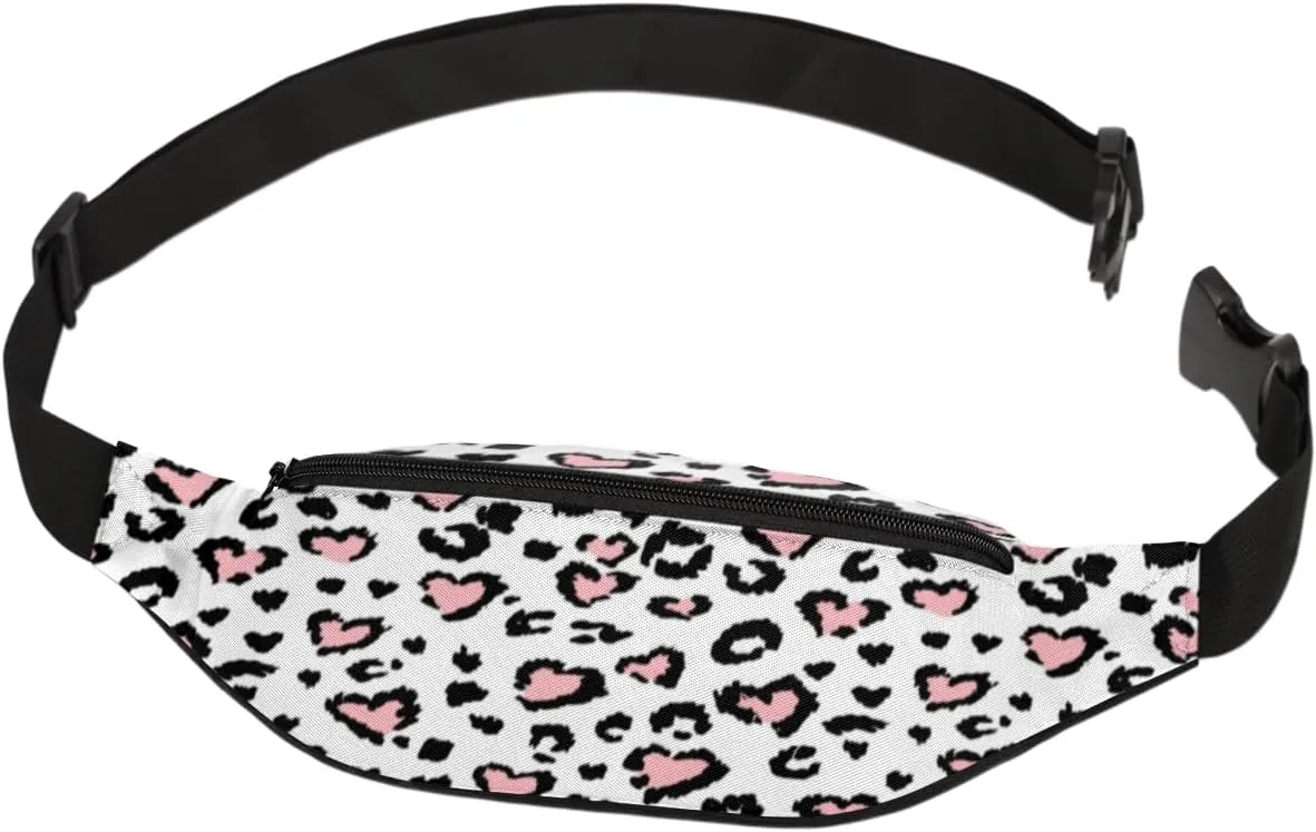 Fanny Pack for Women Men Abstract Love Waist Pack Crossbody Bag with Adjustable Straps for Hiking Running Walking Travel Cycling