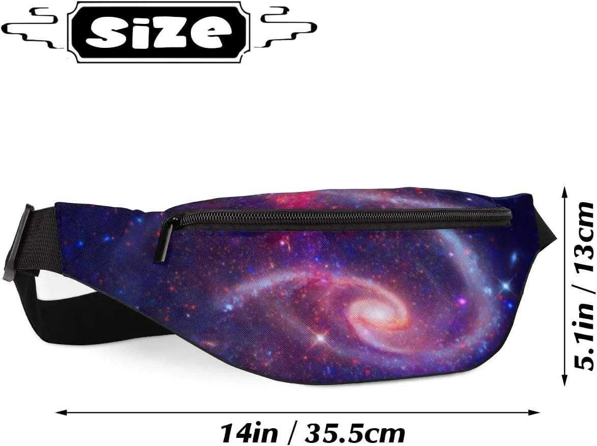 Fanny Pack for Women Men Abstract Sparkle Pattern Waist Pack Crossbody Bag with Adjustable Straps for Hiking Running Walking Travel Cycling