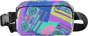 Fanny Pack Waist Bag for Men Women Retro Recorder Crossbody Fashion Waist Packs Belt Bag with Adjustable Strap for Traveling, Hiking, Jogging, Cycling