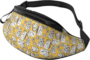 Fanny Packs for Women Men, Cute Cheese Bread Waist Bag Crossbody Bags for Women Men, Cross Body Bag