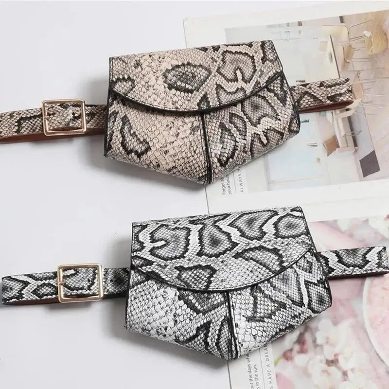 Fashionable Design Mini Adjustable Belt Waist Fanny Bag Ladies Cute Bag Women's Style Leather Pouch