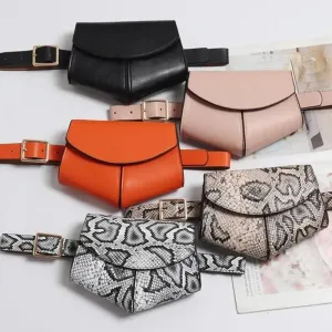 Fashionable Design Mini Adjustable Belt Waist Fanny Bag Ladies Cute Bag Women's Style Leather Pouch