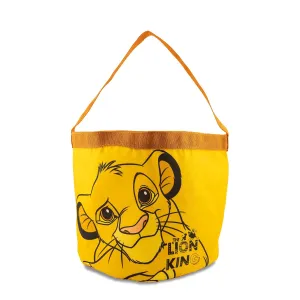 Fast Forward Disney Lion King Easter Baskets for Kids | Lion King Toy Storage Kids Easter Bucket Tote Bag for Girls, Boys, Unisex | Cute Soft Gift Basket Bucket Trick or Treat Bag