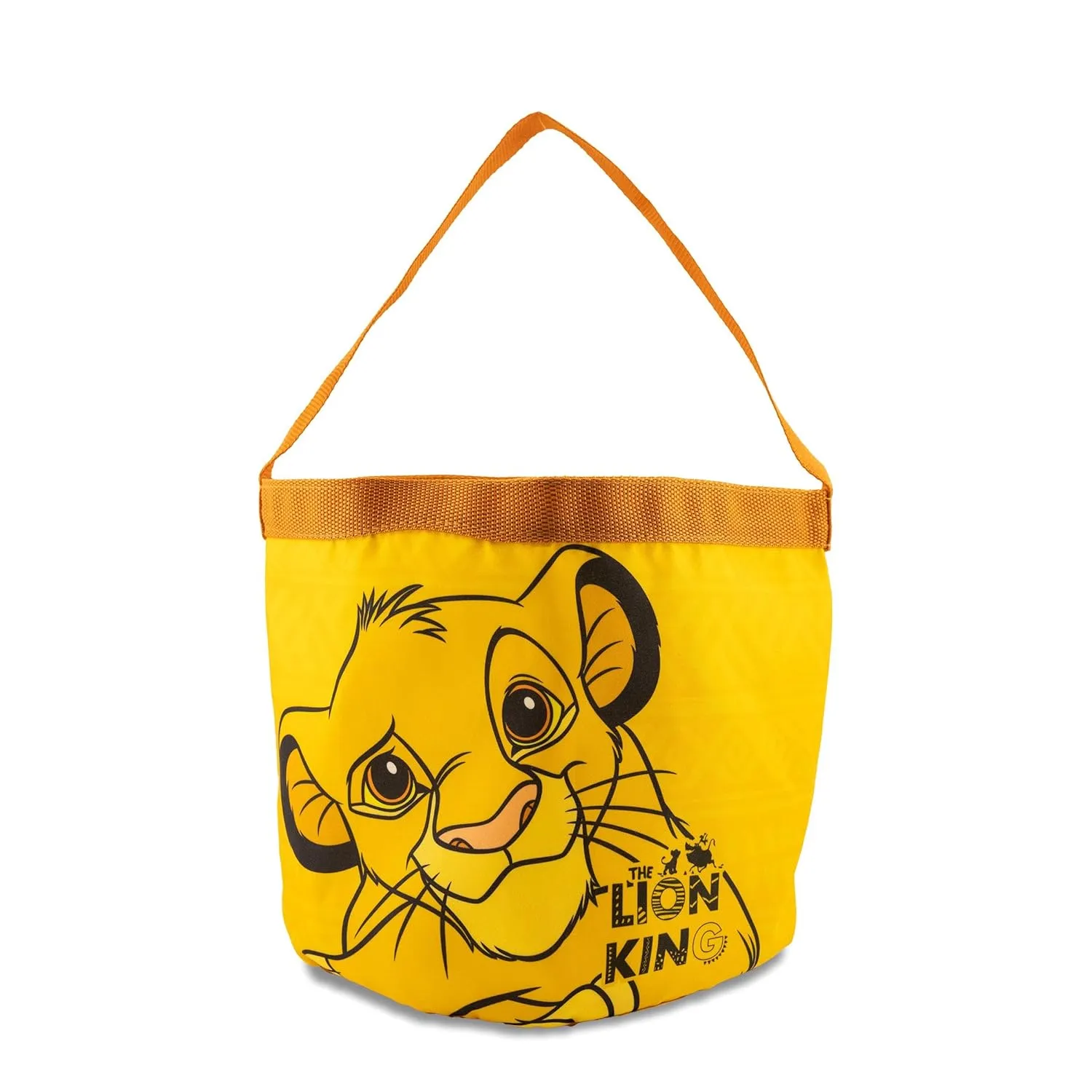 Fast Forward Disney Lion King Easter Baskets for Kids | Lion King Toy Storage Kids Easter Bucket Tote Bag for Girls, Boys, Unisex | Cute Soft Gift Basket Bucket Trick or Treat Bag