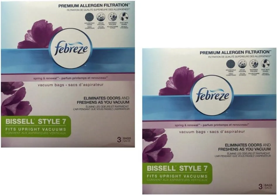 Febreze Vacuum Bags, 3 Bags, 2-Pack (6 Total Bags)