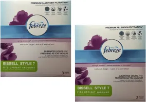 Febreze Vacuum Bags, 3 Bags, 2-Pack (6 Total Bags)