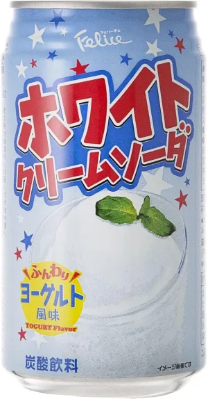 Felice White Cream Soda 11.83 fl oz, 24 packs