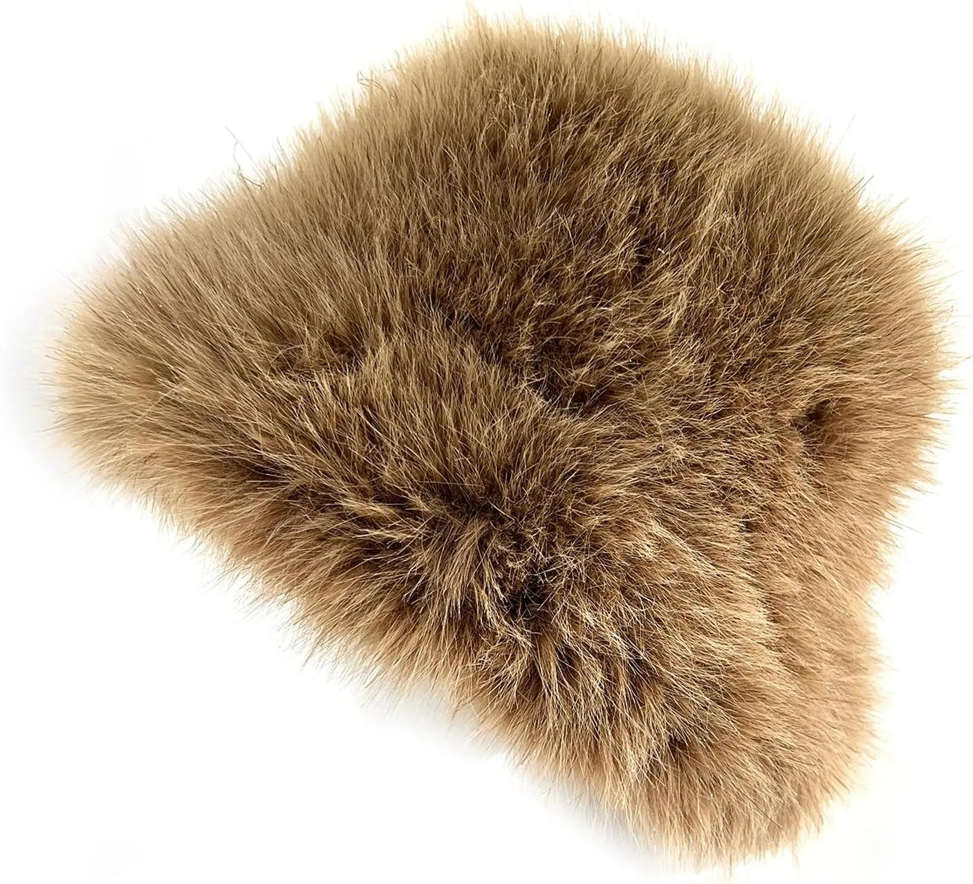 FHQHTH Fluffy Bucket Hat for Women's Winter Faux Fur Fuzzy Warm Bucket Hat
