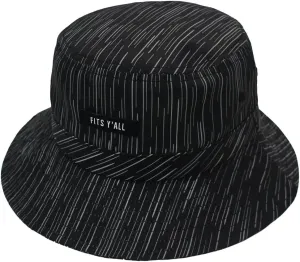Fits Y'all Microfiber Packable Rain Pattern Bucket Hat: Stain & Water Repellent, Quick Dry, for All Genders