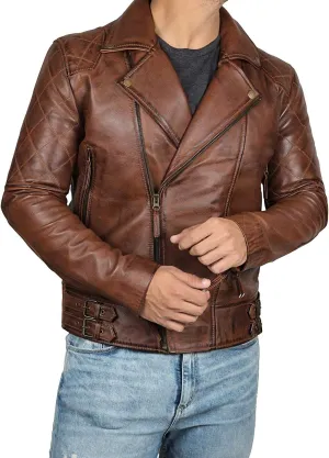 fjackets Asymmetrical Style Men's Leather Jacket - Premium Lambskin Leather Jackets Men