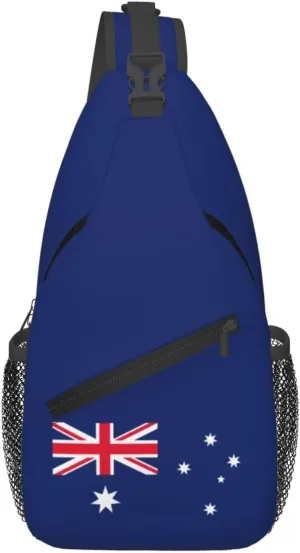 Flag Of Australia (Converted) Crossbody Bags For Women Men Chest Backpack Gym Shoulder Bag Travel Outdoor Sports Casual Crossbody Bags