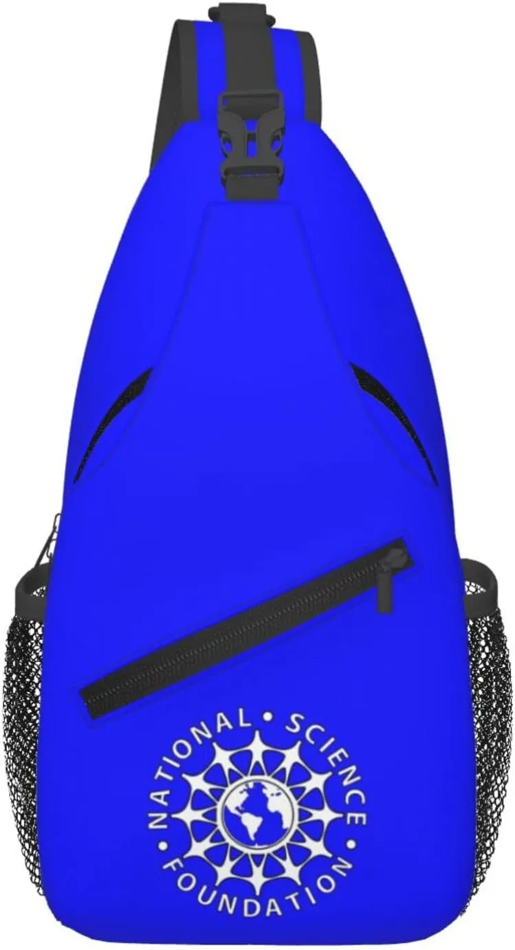 Flag of the National Science Foundation Crossbody Bags For Women Men Chest Backpack Gym Shoulder Bag Travel Outdoor Sports Casual Crossbody Bags