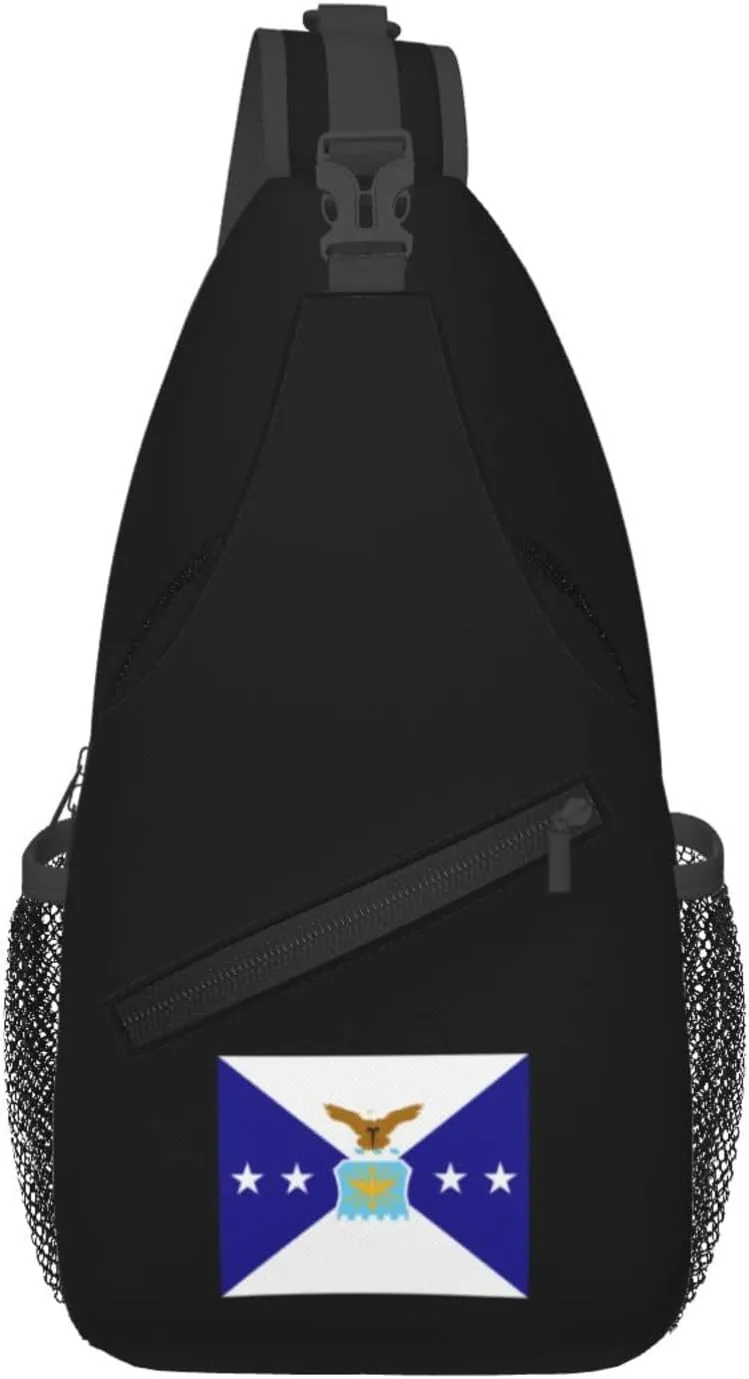 Flag Of The Vice Chief Of Staff Of The Air Force Crossbody Bags For Women Men Chest Backpack Gym Shoulder Bag Travel Outdoor Sports Casual Crossbody Bags