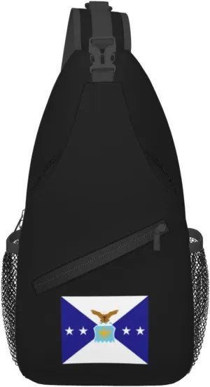 Flag Of The Vice Chief Of Staff Of The Air Force Crossbody Bags For Women Men Chest Backpack Gym Shoulder Bag Travel Outdoor Sports Casual Crossbody Bags