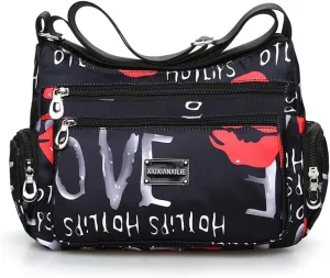 Flower cloth shoulder bag for women Crossbody Bags dumpling bag outdoor leisure large capacity women's bag
