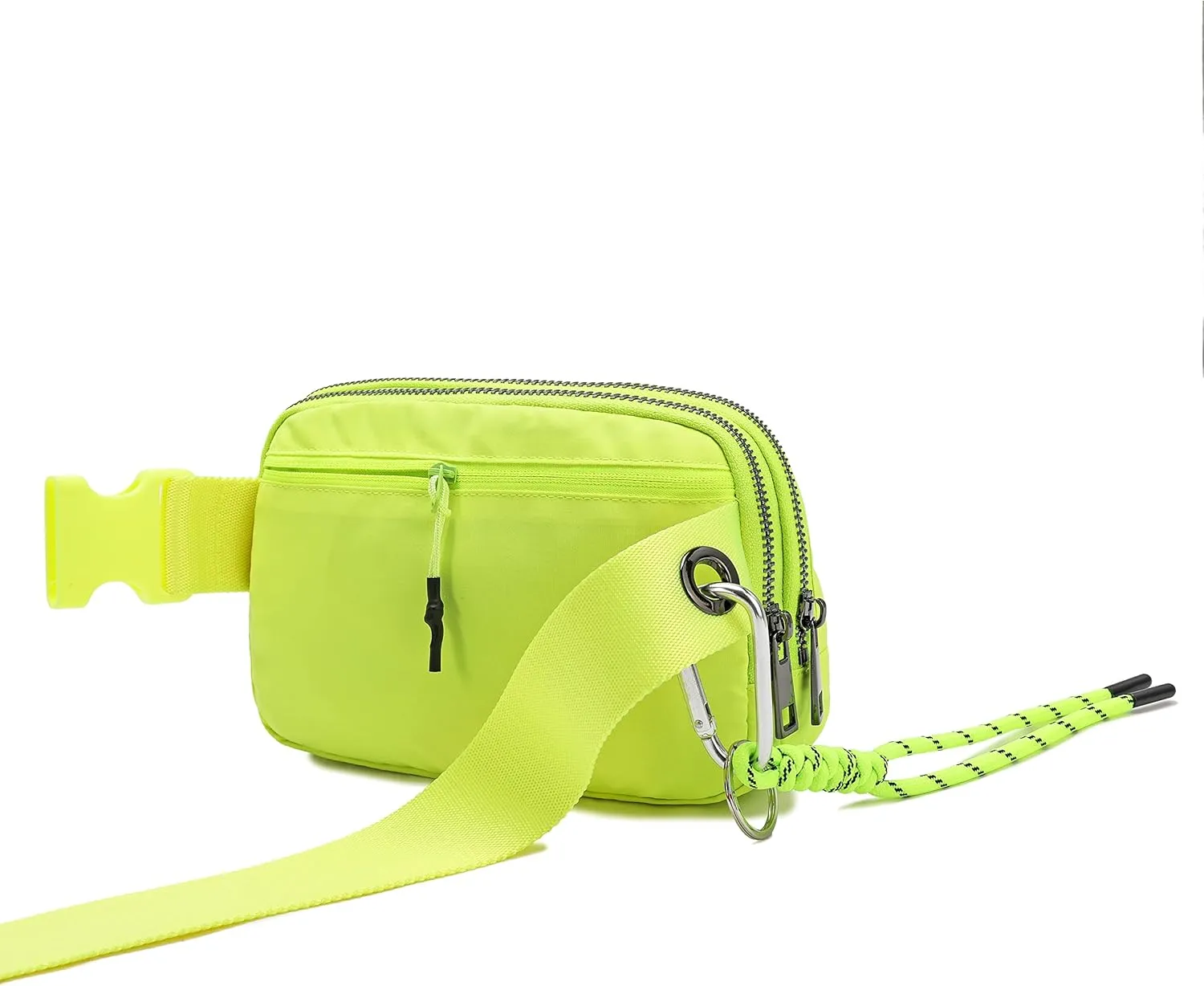 FODOKO Fanny Packs for Women Men, Fashionable Belt Bag Waist Pack for Women with Adjustable Strap, Bum Bag for Running Hiking Travel Workout (NeonGreen)