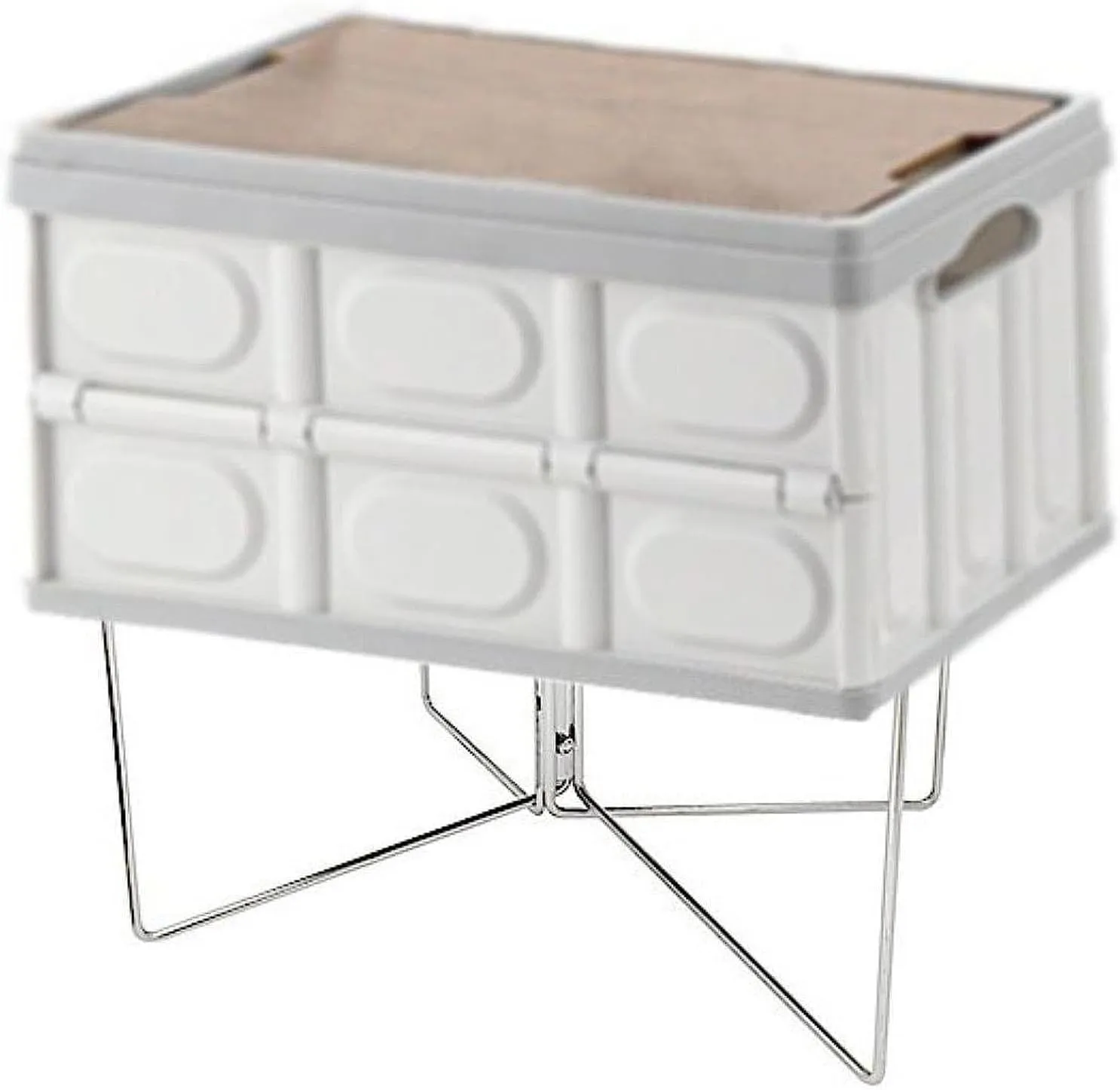 Foldable Cooler Stand with Carry Bag Trash Bag Holder Lightweight Suitcase Rack Water Container Stand for Hiking Household