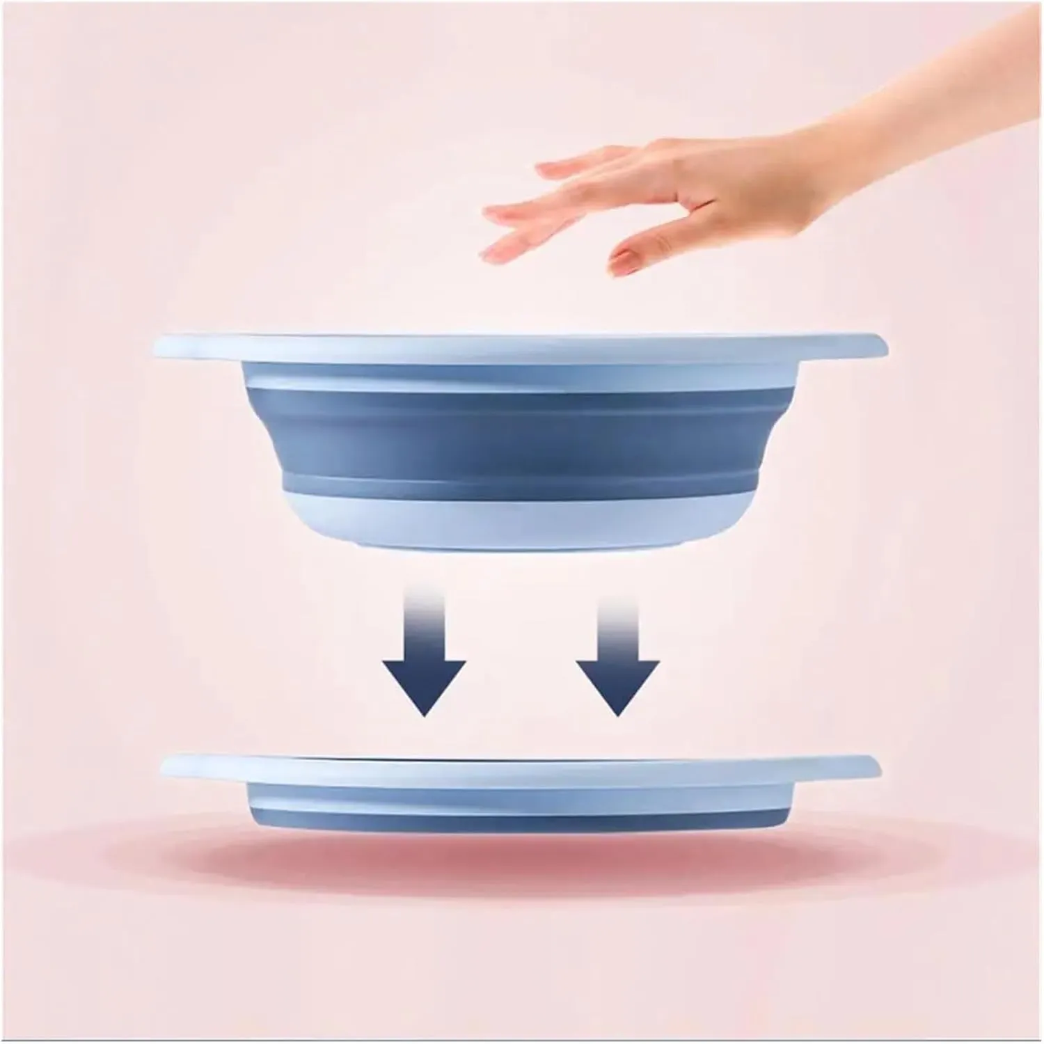 Folding Portable Bucket Collapsible Bucket Portable Folding Bucket Silicon Car Washing Bucket Travel Camp Bucket Household Storage (Color : D)