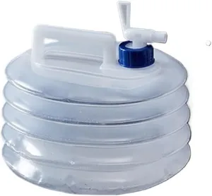 Folding Portable Bucket PE Folding Bag Retractable Bucket Outdoor Collapsible Bag Portable Driving Tank Container Faucet Car Camping (Color : 5L), HUIM SHSE3 STORE-1