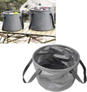 Folding Water Container,Collapsible Bucket Thickened Large Capacity Folding Bucket Water Storage Container, Foldable Bucket with Handle for Fishing, Camping, Hiking 10L or