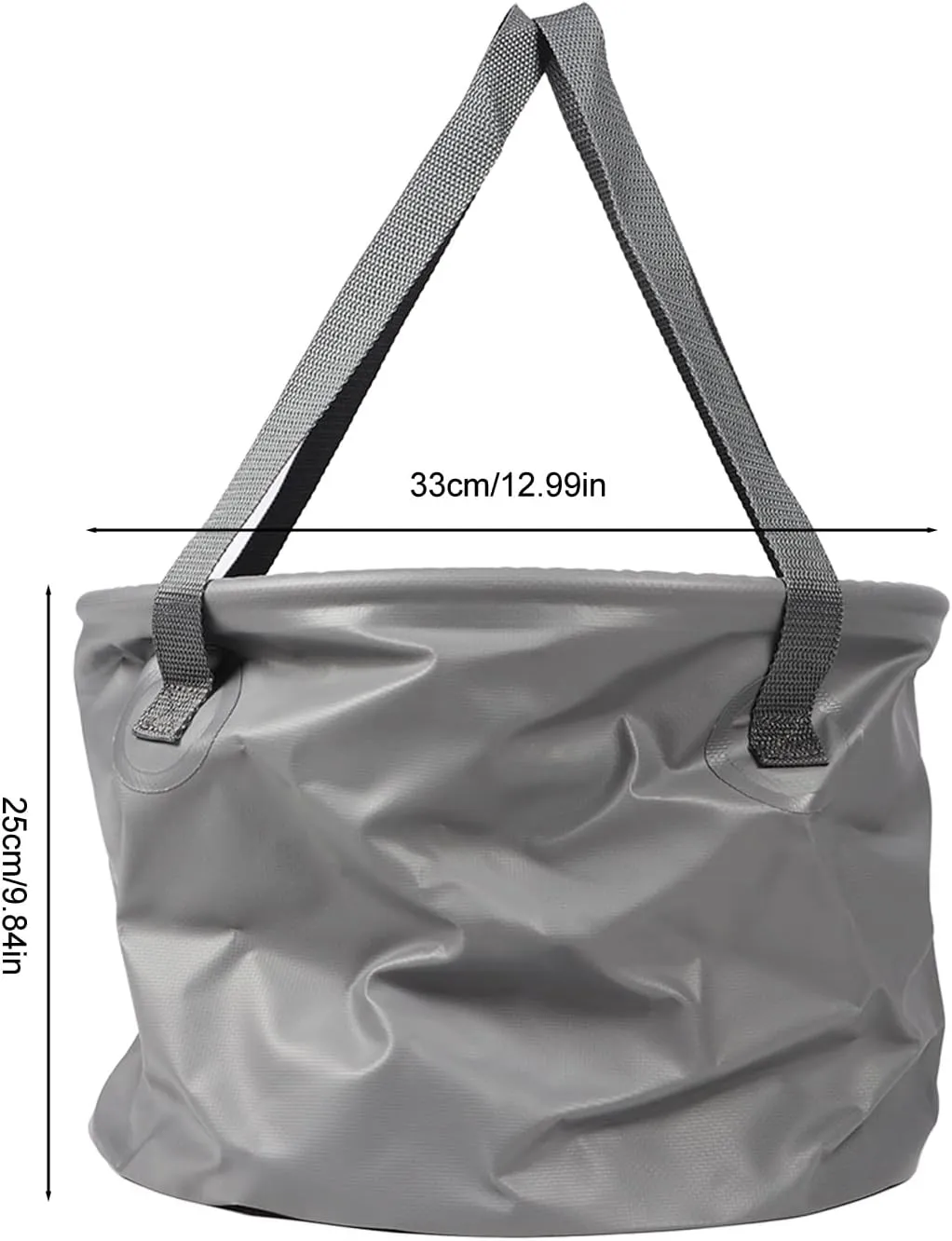 Folding Water Container,Collapsible Bucket Thickened Large Capacity Folding Bucket Water Storage Container, Foldable Bucket with Handle for Fishing, Camping, Hiking 10L or