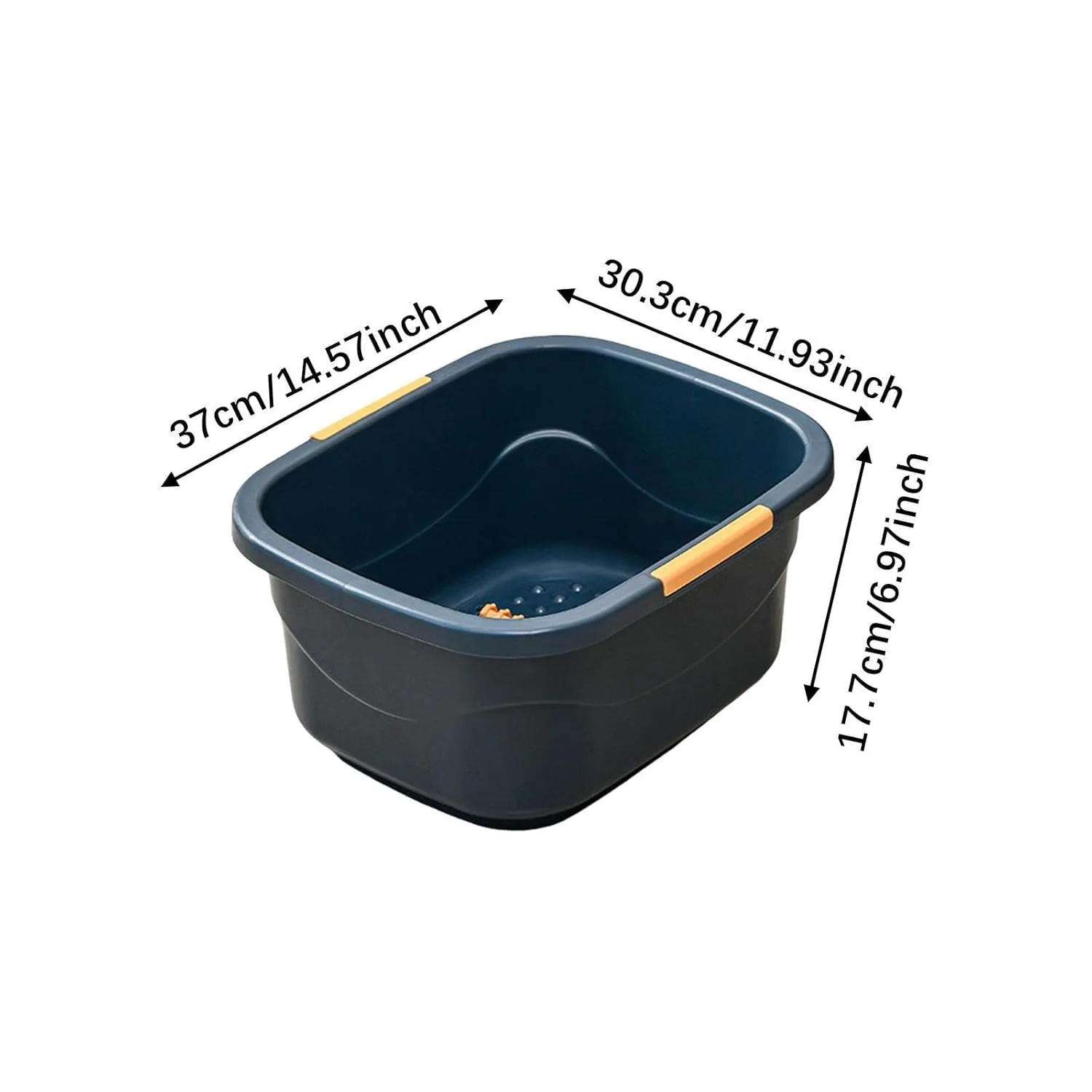 Foot Bath Basin Foot Bucket,Portable, Foot Bathtub, Sturdy,Foot Soak Tub for Soaking Feet for Pedicure,Foot, SPA, dark blue Large